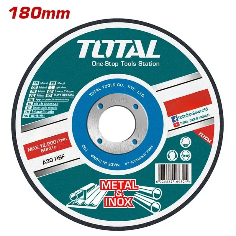 Đĩa cắt 
kim loại 
180mm (7'') -TOTAL-TAC2211803SA