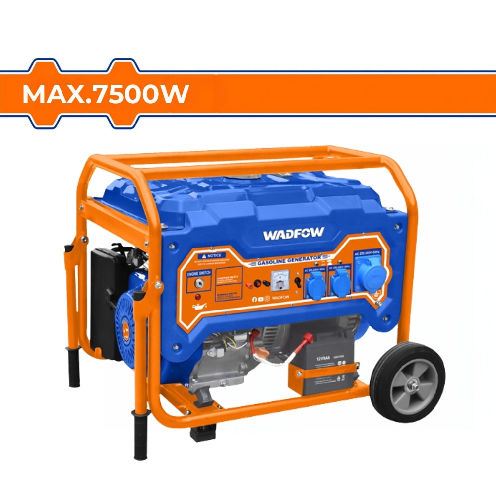 Tổ máy phát điện dùng xăng biến tần 7500W Wadfow WGEAB10