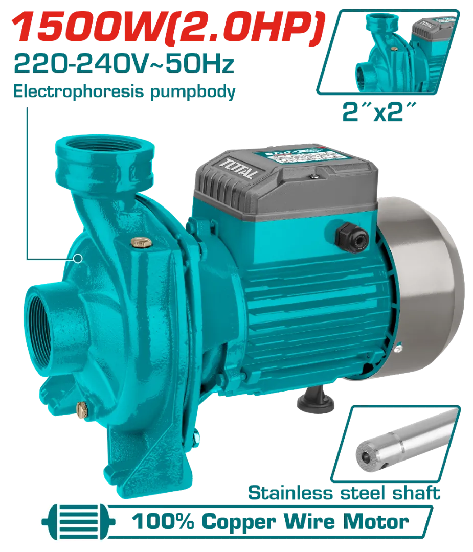 Máy bơm nước  1500W (2HP)-TOTAL-TWP2150026