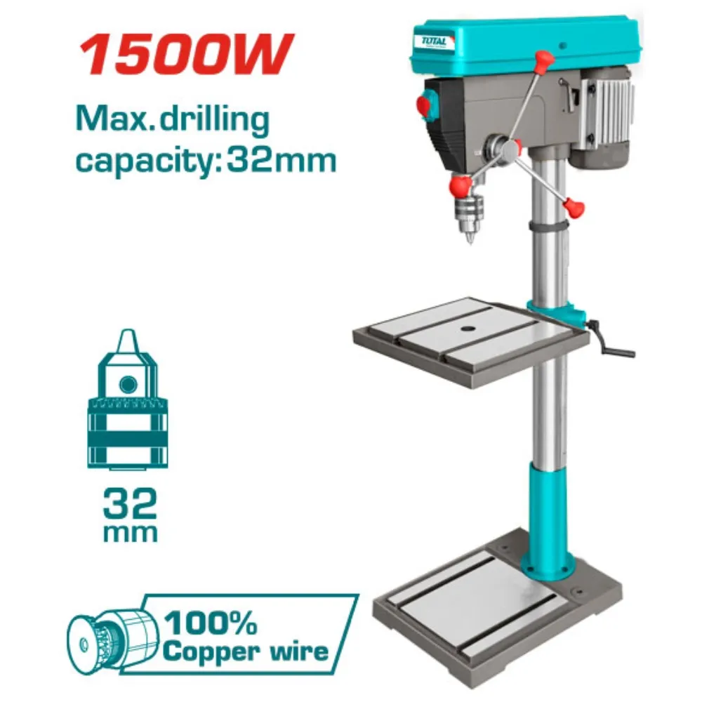 Máy khoan bàn 1500W-TOTAL-TDP3211005