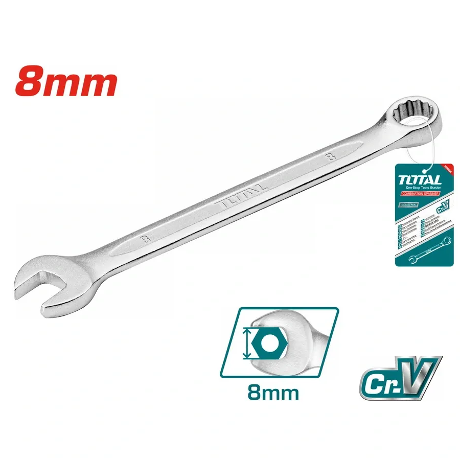 Cờ lê vòng miệng 
(8mm) -TOTAL-TCSPA081