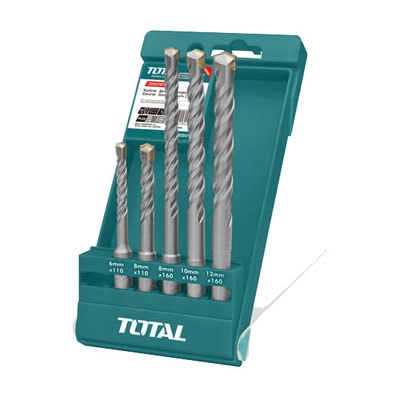 Bộ 5 mũi khoan bê tông đuôi gài -TOTAL-TAC190501