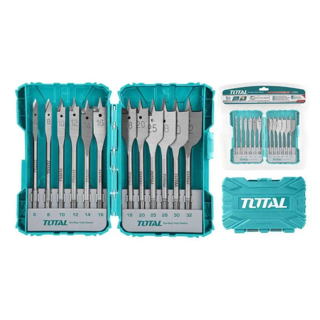 Bộ 12 mũi khoan gỗ đầu dẹp -TOTAL-TACSDL1201