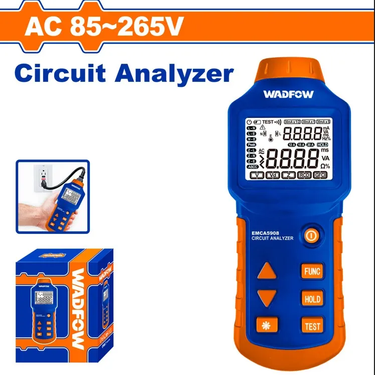 Thiết bị kiểm tra dòng rò RCD/LOOP (AC 85~265V) -Wadfow WDM9502