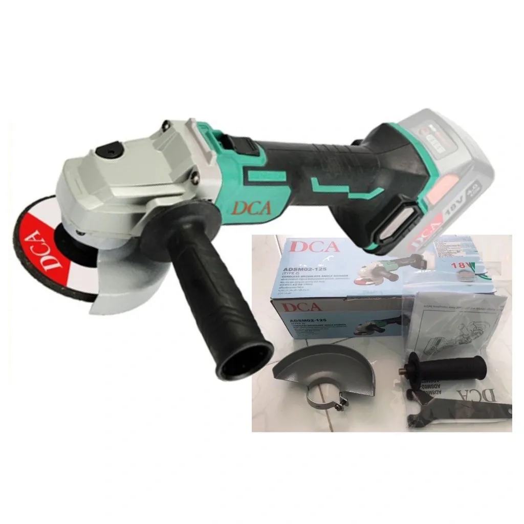 Máy Mài Góc không chổi than Dùng Pin -DCA-ADSM02-125Z