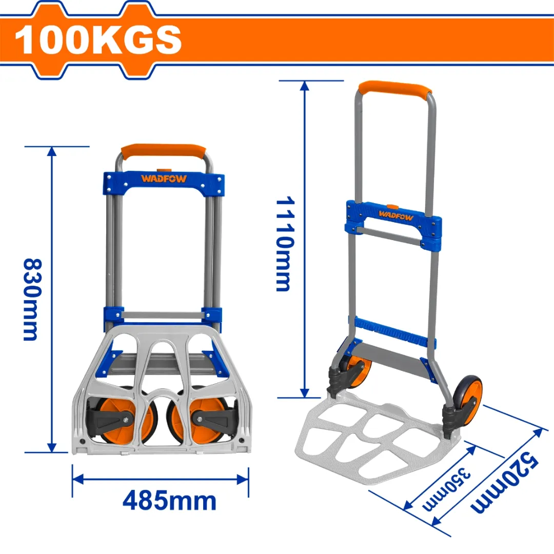 Xe đẩy hàng 2 bánh gấp gọn 100kg Wadfow  WWB9A10