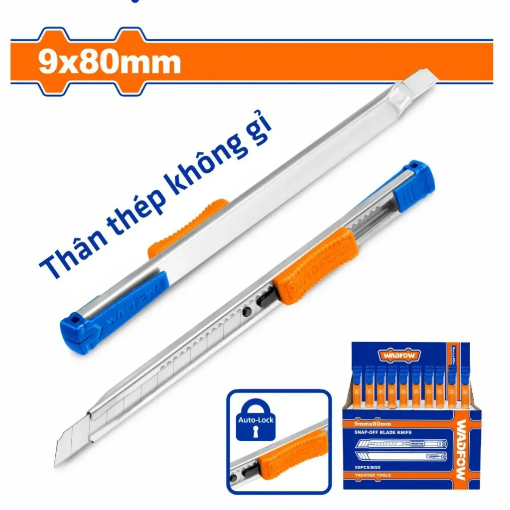 Dao rọc giấy 9x80mm-Wadfow WSK1509