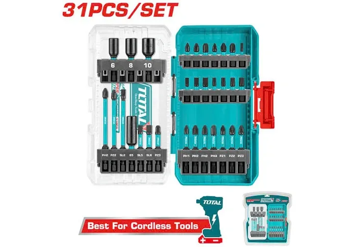 Bộ 31 mũi bắt vít đóng-TOTAL-TACSDL11306