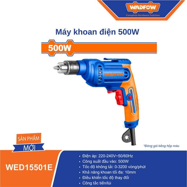 Máy khoan điện 500W Wadfow WED15501E