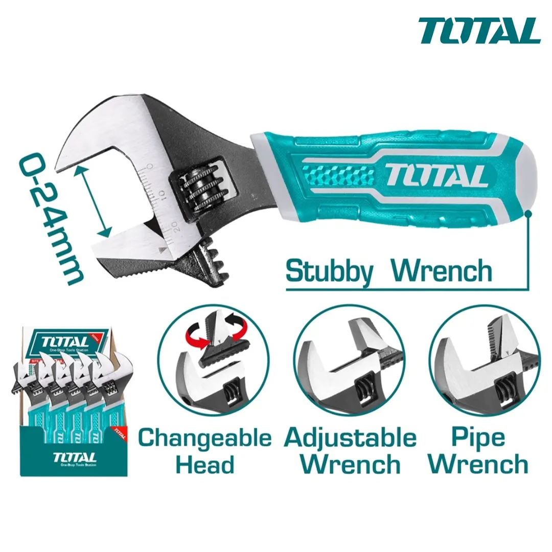 Cờ lê điều chỉnh 2 trong 1 size 156mm -TOTAL-THT1016S