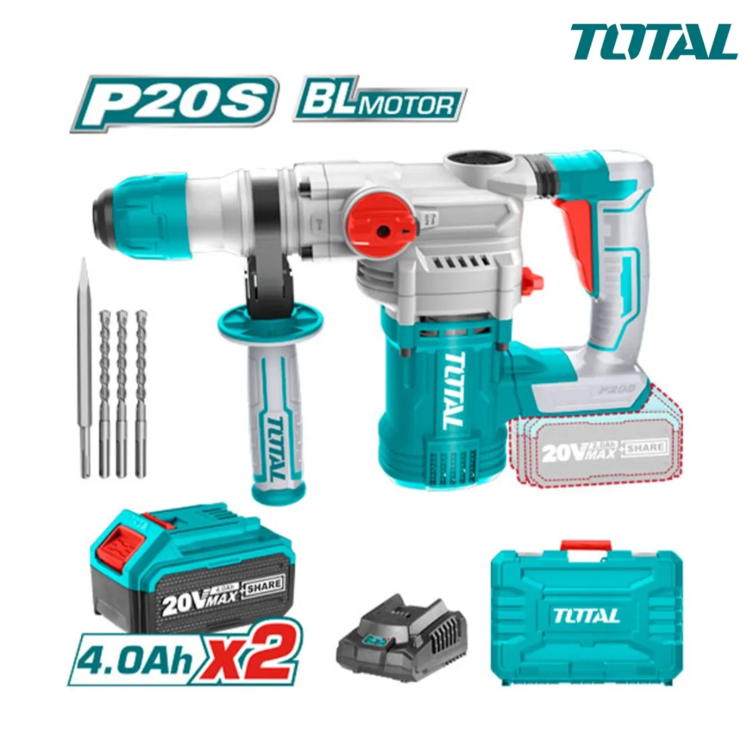 Máy khoan đục dùng pin 20V -TOTAL-TRHLI202882