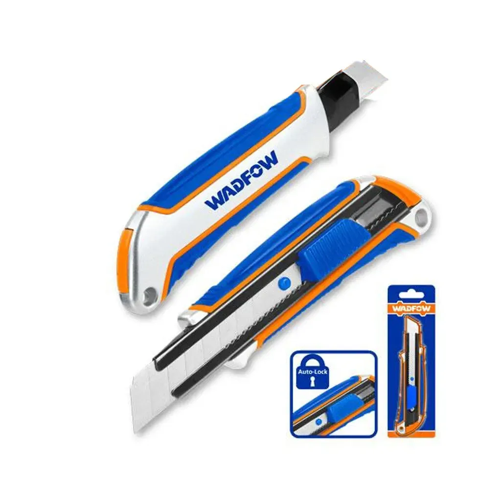 Dao rọc giấy tự khóa 160mm-Wadfow WSK4918