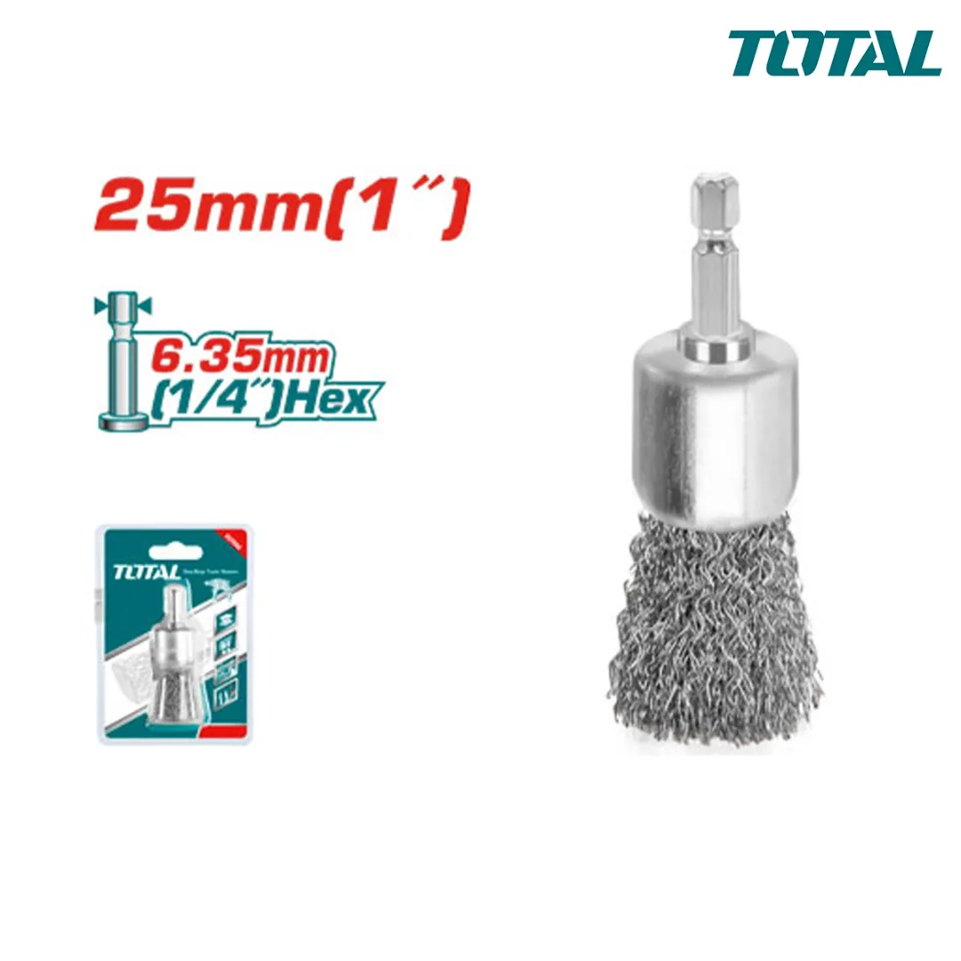 Chổi cước xám 25mm cán lục giác -TOTAL-TAC302562