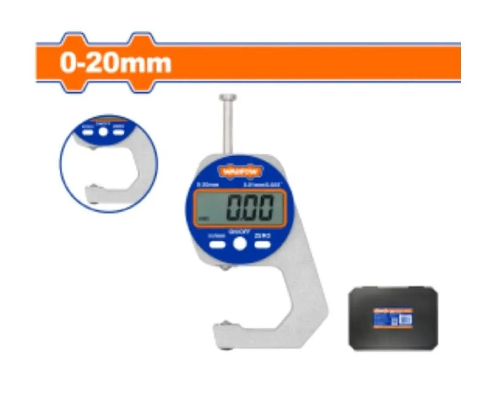 Dụng cụ đo độ dày điện tử đầu nhọn 0-20mm-Wadfow WDTG1P02