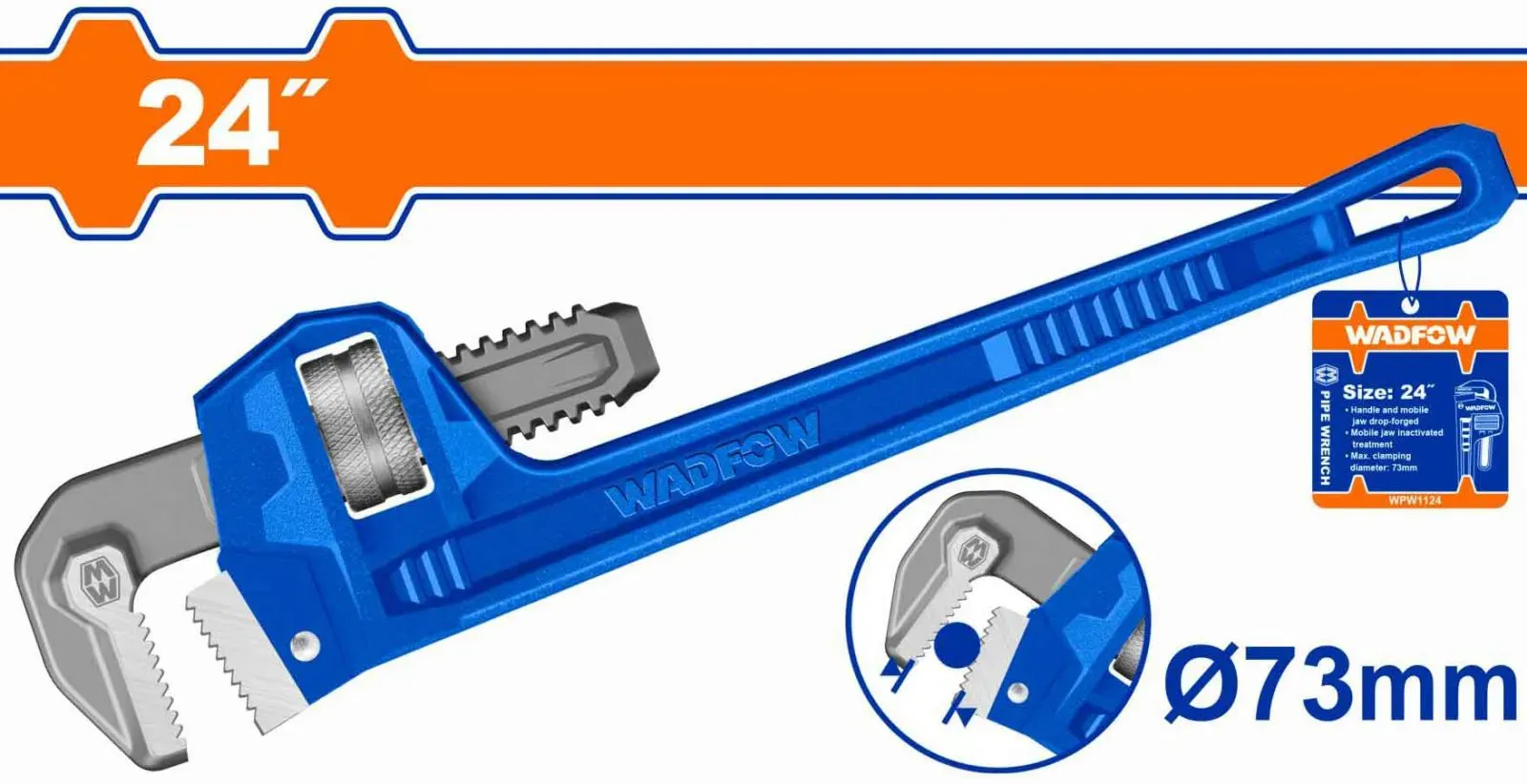 Cờ lê mở ống 24"-Wadfow WPW1124
