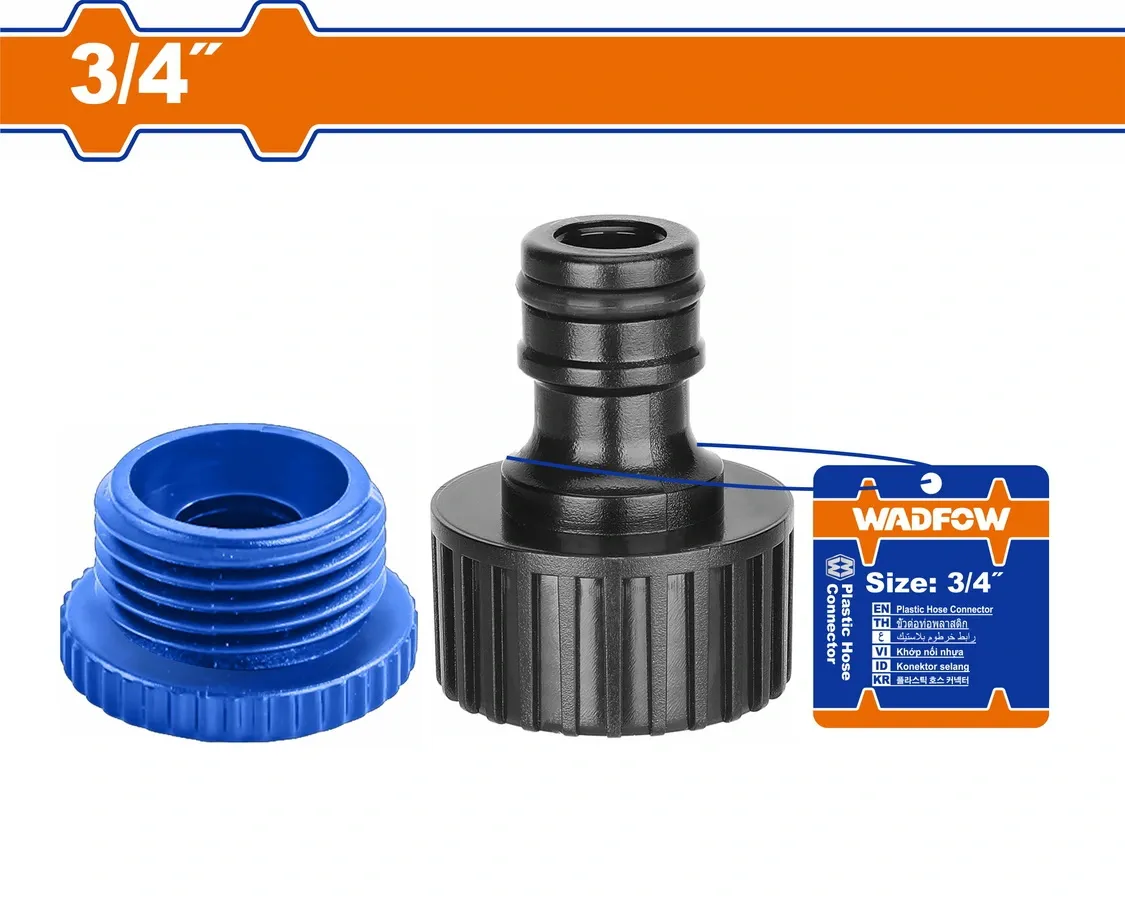 Đầu nối ống nhựa 3/4" (nối nhanh) Wadfow WQC9E34