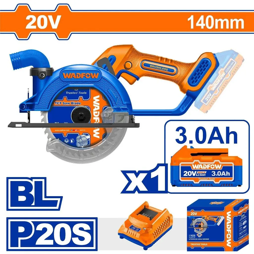 Máy cưa đĩa tròn dùng pin 20V - 140mm Wadfow  WLWP5631
