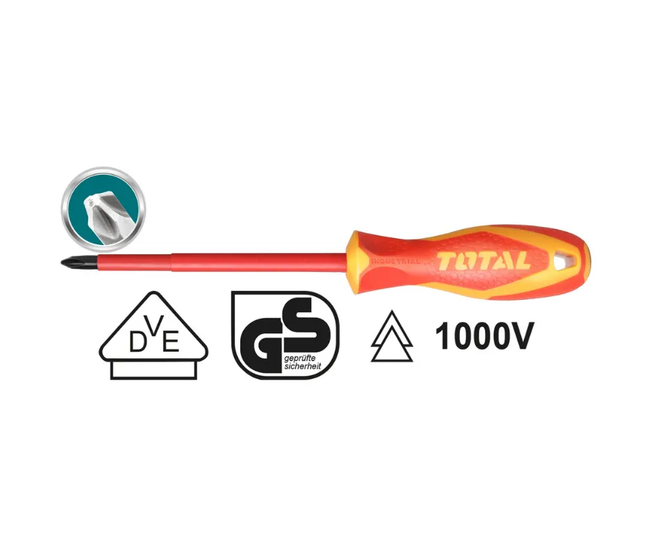 Tua vít bake cách điện PZ1x80 -TOTAL-THTISPZ180