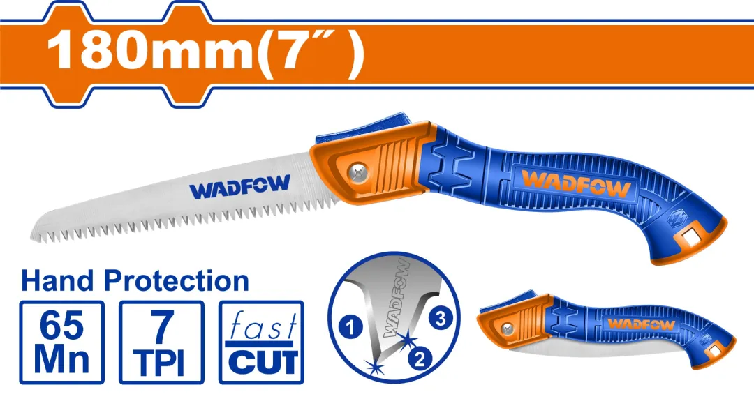 Cưa cắt cành gấp gọn 180mm(7")-Wadfow WHW4607