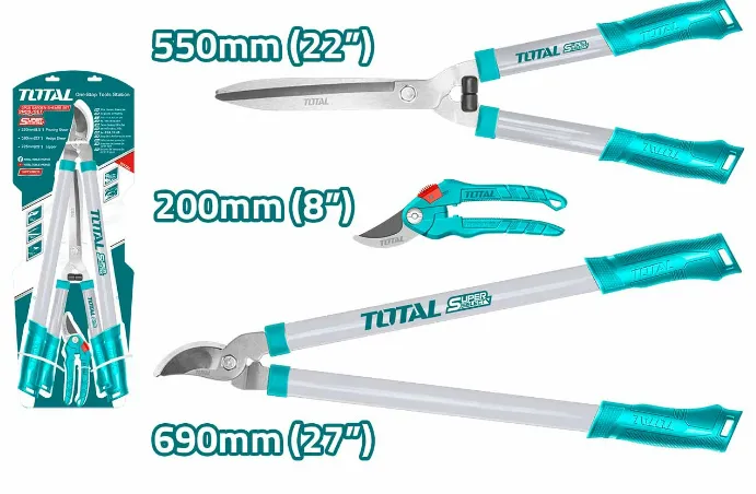 Bộ 3 kéo cắt làm vườn -TOTAL-THT1578033
