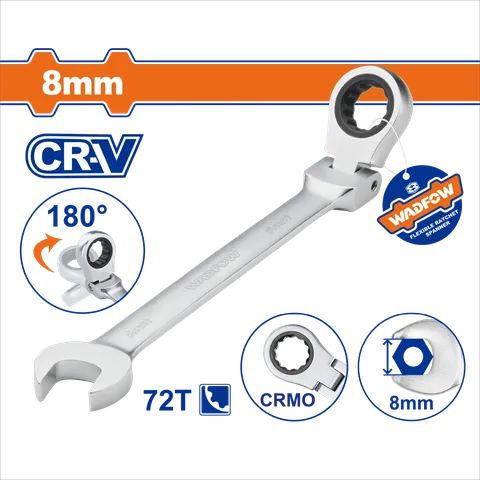 Cờ lê vòng miệng tự động lắc léo 8mm-Wadfow WSA6108