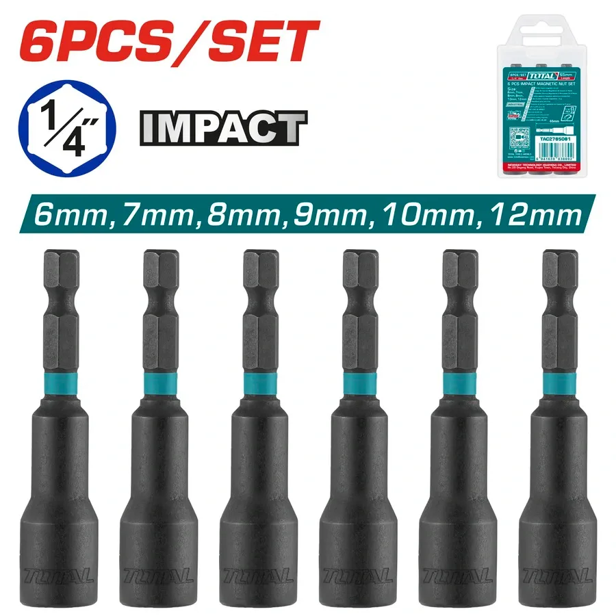 Bộ 6 mũi từ bắn tôn 6mm -12mm-TOTAL-TAC2765061