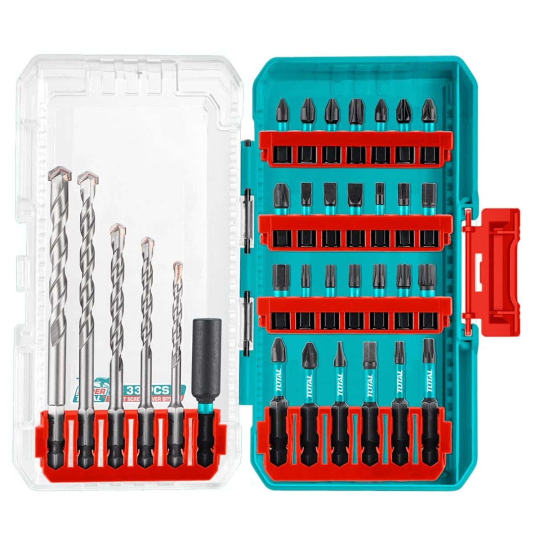 Bộ 33 mũi khoan bê tông và mũi siết vít-TOTAL-TACSDL11303