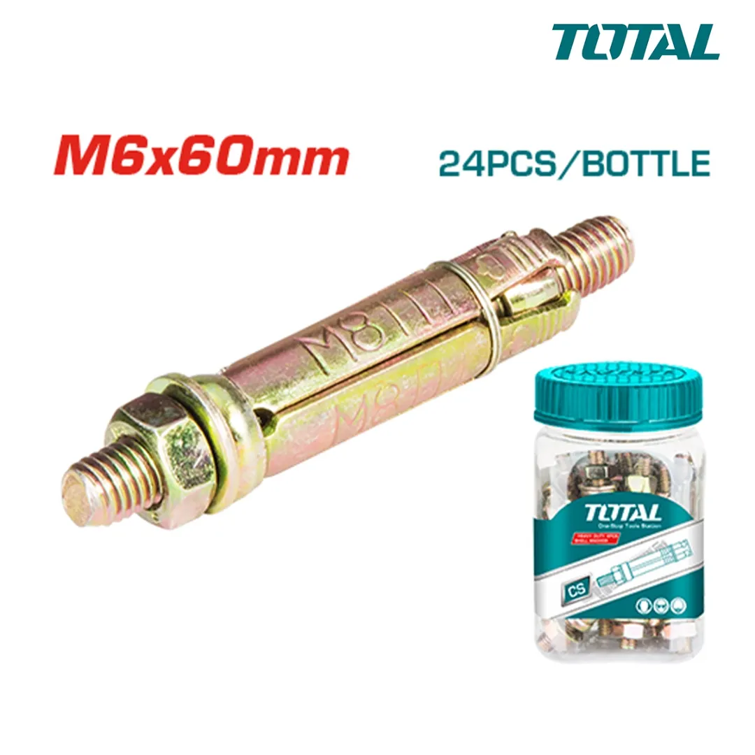 Bộ 24 neo nặng M6x60mm -TOTAL-WJHA0606021