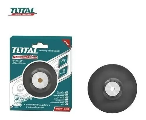 Đĩa cao su đánh bóng bằng cao su 180mm-TOTAL-TAC7111801