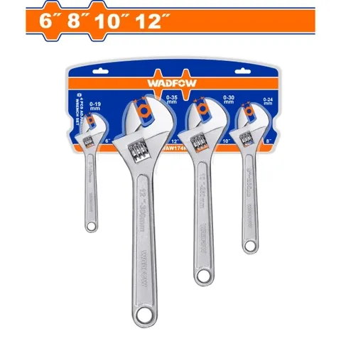Bộ 4 mỏ lết 6" 8" 10" 12"-Wadfow WAW174K