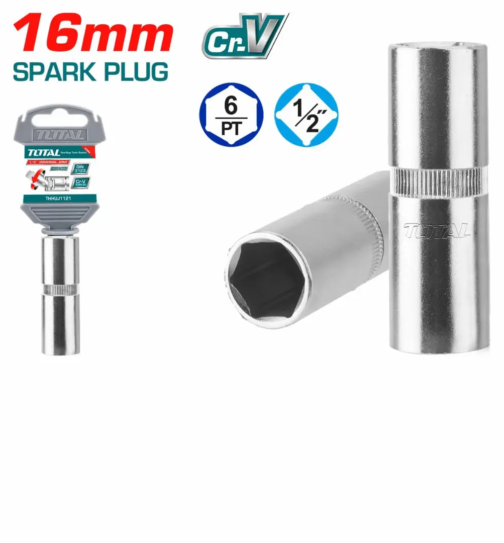 Đầu tuýp lục giác 1/2" 16mm -TOTAL-THSPS12166