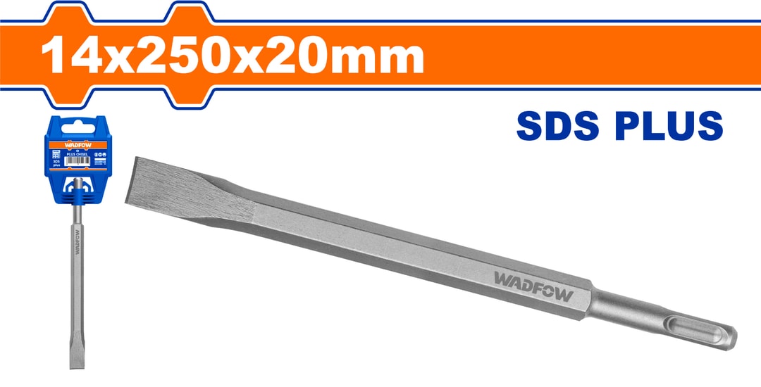 Mũi đục dẹp đuôi gài 14x250x20mm Wadfow WGZ1202