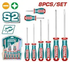 Bộ 8 tua vít dẹp và bake-TOTAL-TKSDS0826