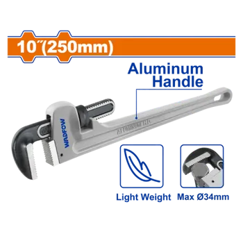 Mỏ lết mở ống tay cầm nhôm 250mm(10")-Wadfow WPW9110