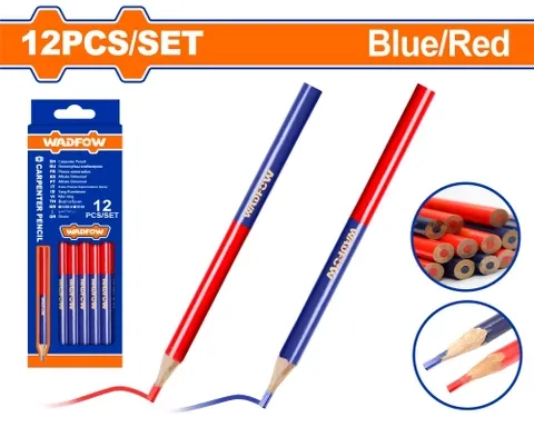 Bộ 12 Bút chì thợ mộc 2 màu-Wadfow WMQ2512