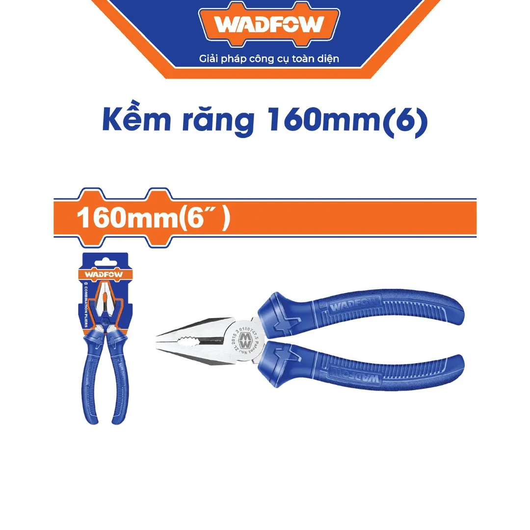 Kìm răng 160mm(6")-Wadfow WPL1C26