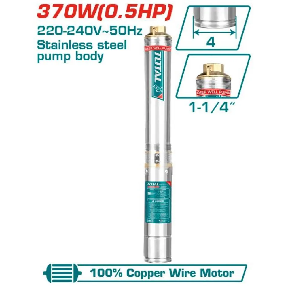 Máy bơm giếng sâu 370W-TOTAL-TWP53701