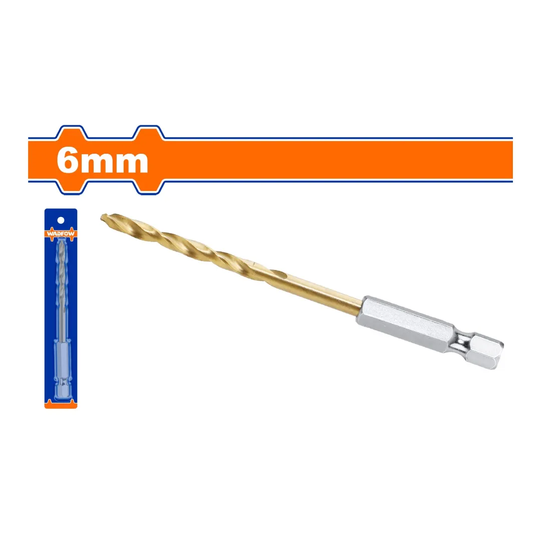 Mũi khoan xoắn HSS 6mm Wadfow WTD6K06