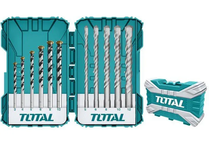 Bộ 11 mũi khoan búa và khoan bê tông -TOTAL-TACSDL31101