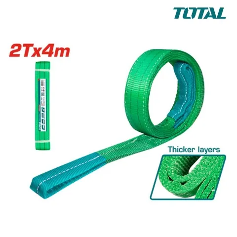 Dây cáp vải cẩu hàng xanh lá 2Tx4m -TOTAL-THTWS0204