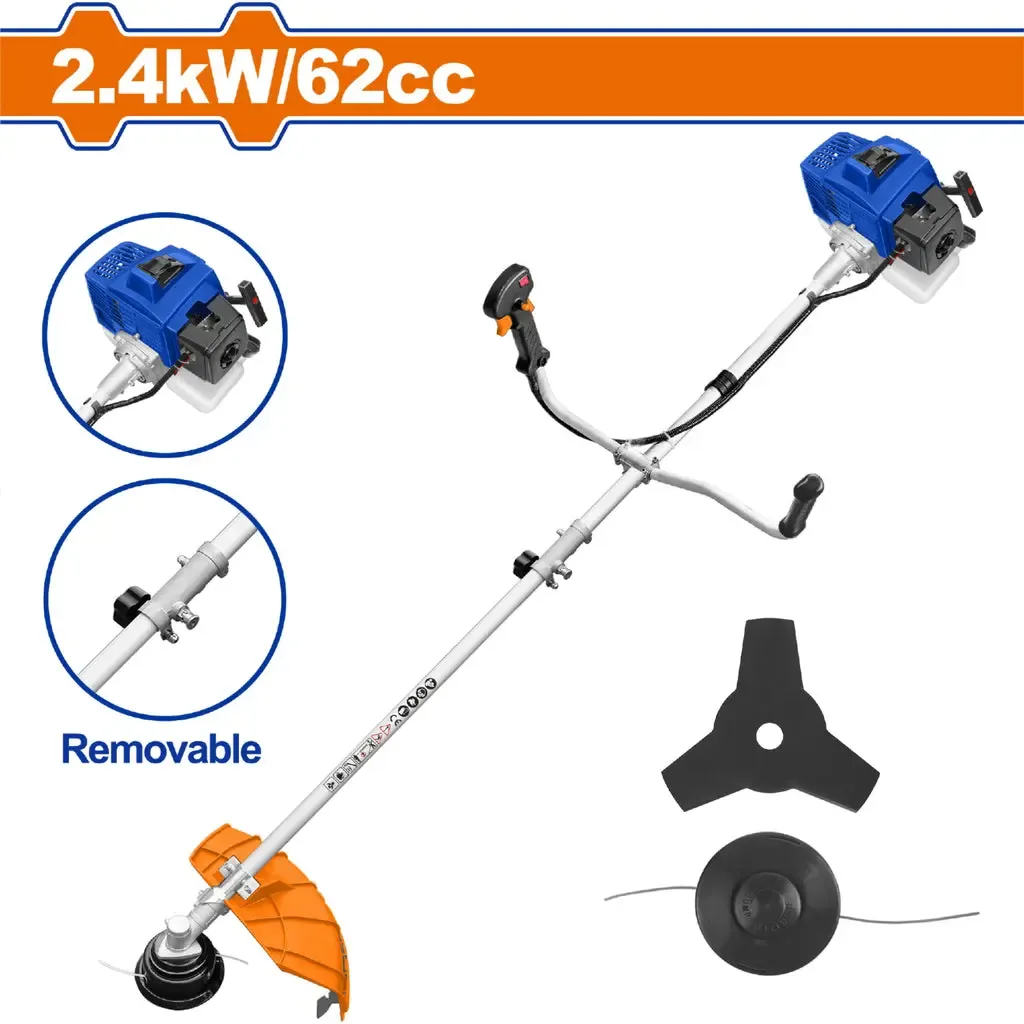 Máy cắt tỉa hàng rào và cắt cỏ dùng xăng 2.4Kw Wadfow WGM2562