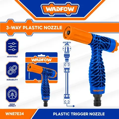 Vòi xịt nhựa 3 chế độ 2 đầu Wadfow WNE7E34