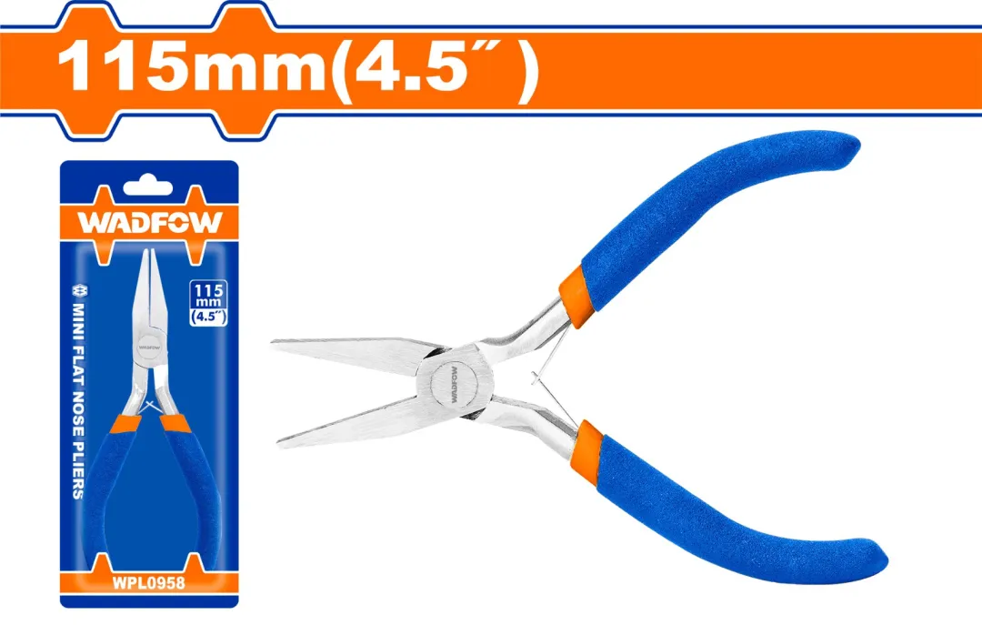 kìm mũi dẹp mini 4.5"-Wadfow WPL0958