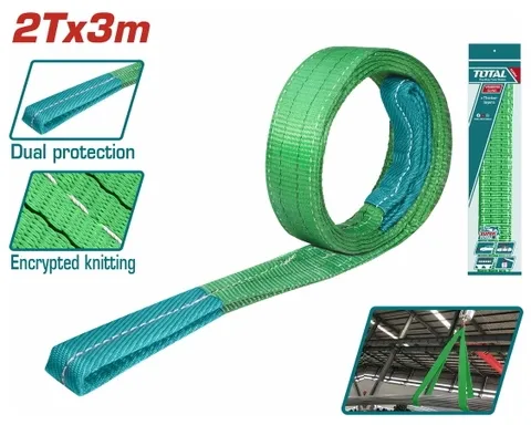 Dây cáp vải cẩu hàng xanh lá 2Tx3m -TOTAL-THTWS0203