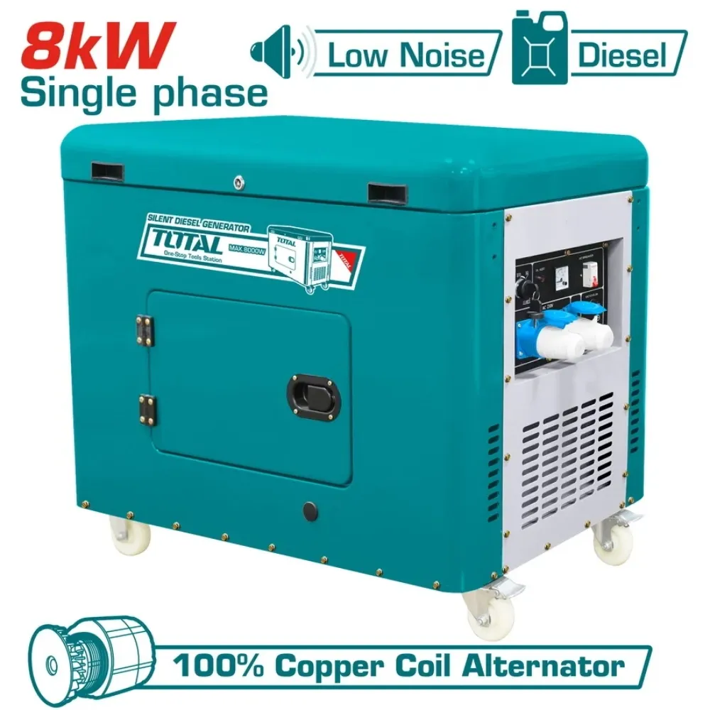 Tổ máy phát điện dùng dầu Diesel 8.0kW-TOTAL-TP280001