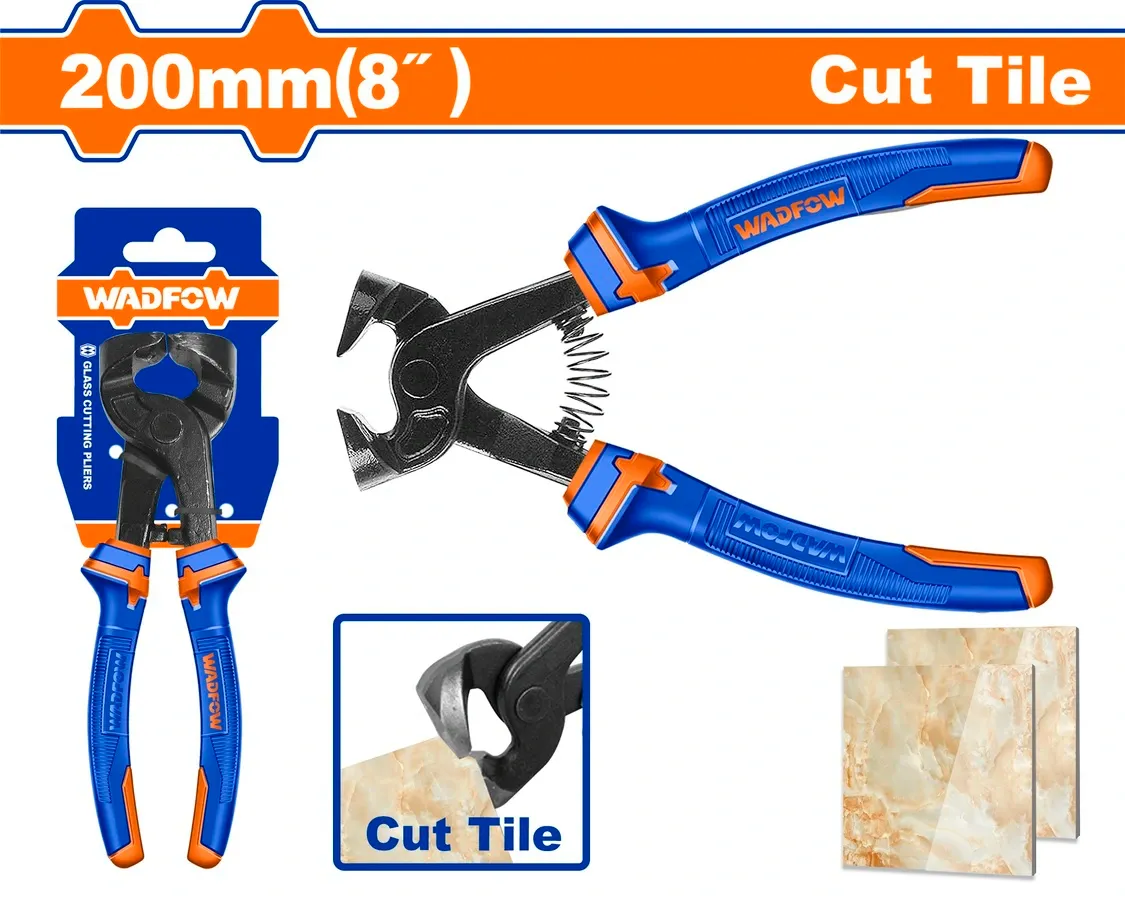 Kềm cắt kính 200mm(8") (đầu càng)-Wadfow WPL0C01