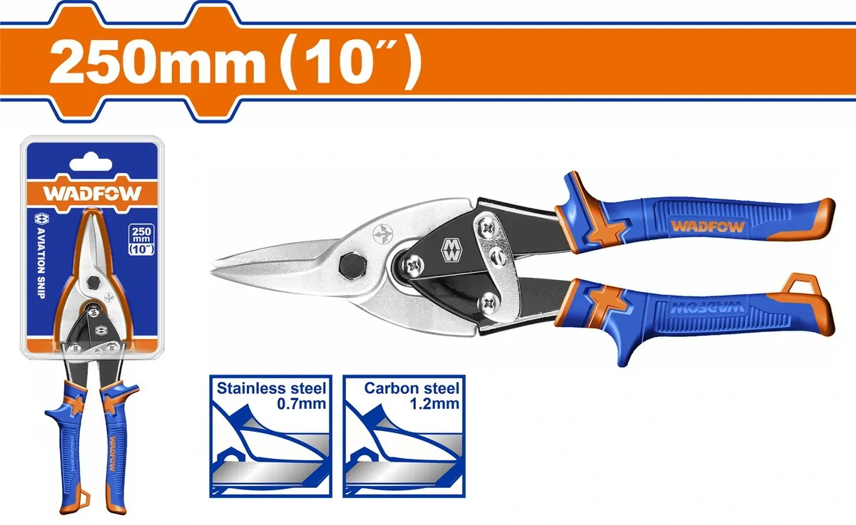 Kéo cắt tôn đầu thẳng 10"-Wadfow WAS2410