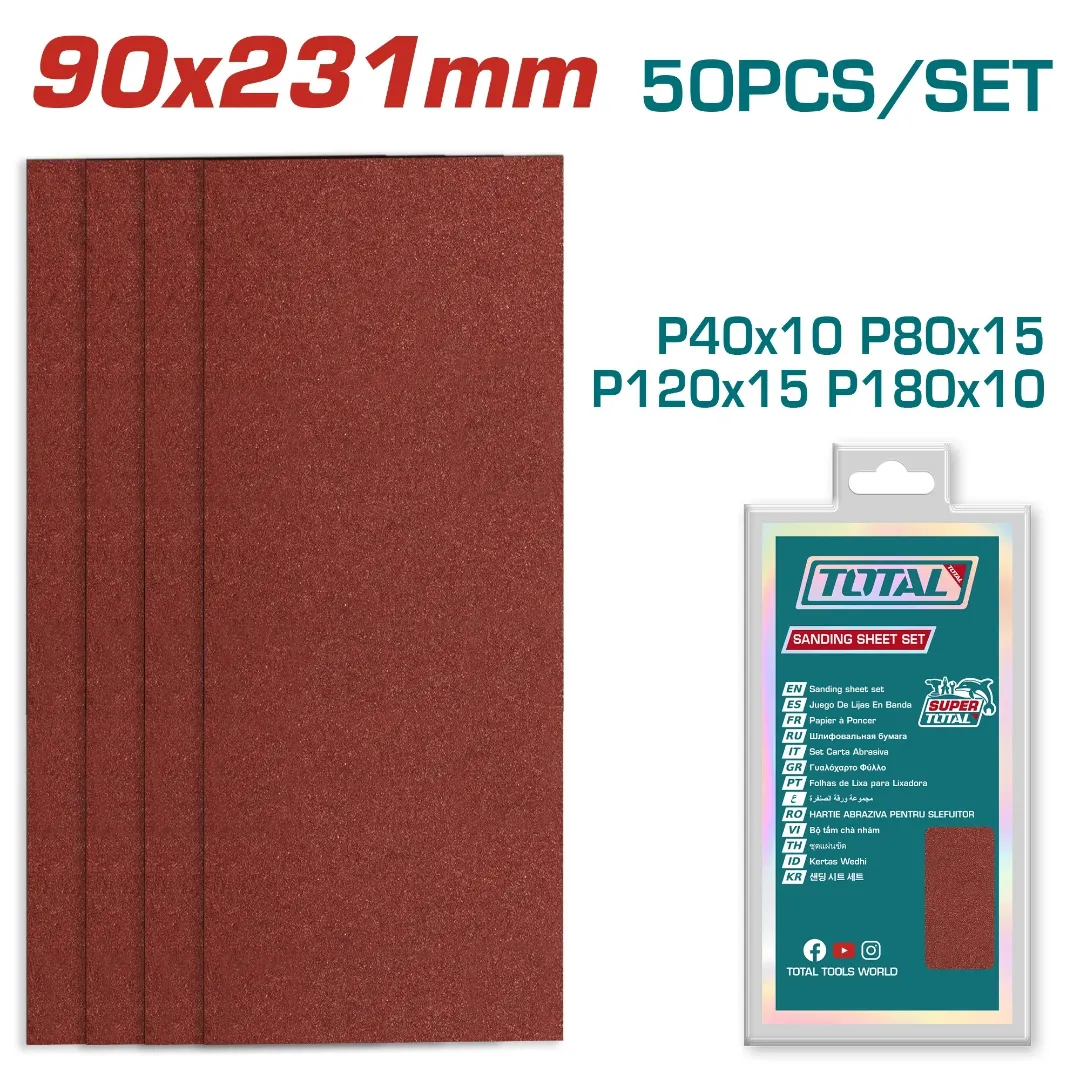 Giấy chà nhám  90*231mm-TOTAL-TAC7492412