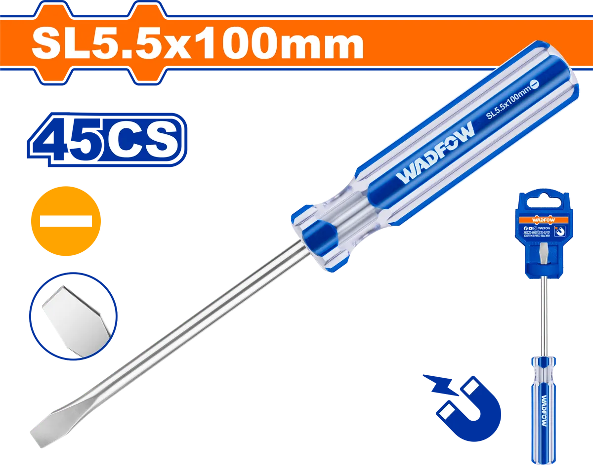 Tua vít dẹp SL5.5x100mm-Wadfow WSD5254