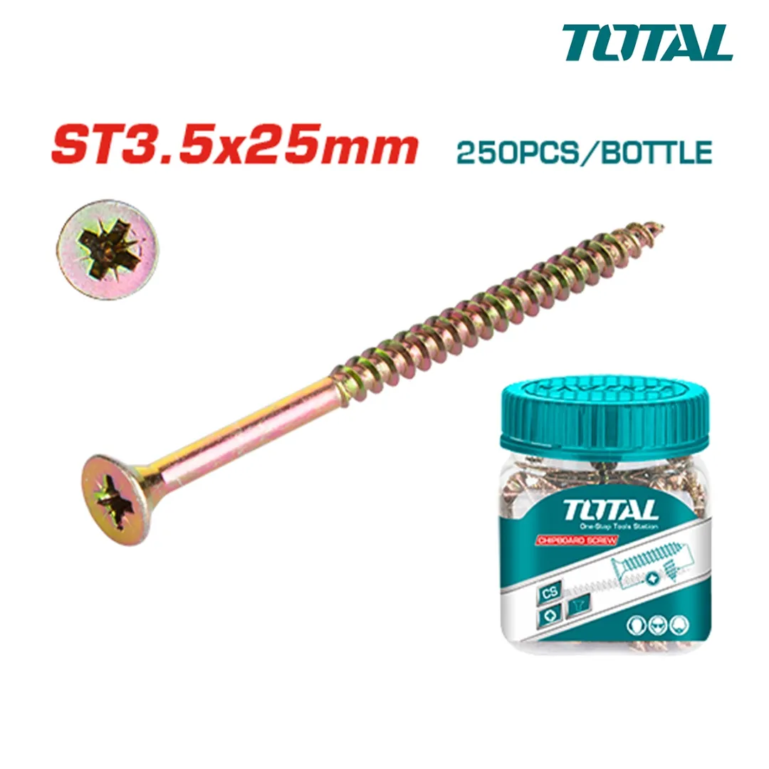 Bộ 250 vít bắt gỗ ST3.5x25mm -TOTAL-WJBS3502511